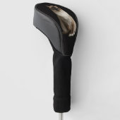 Zwarte 4 Luxe Golf Driver Hoes, Birmese Kat Golfheadcover (Schuin)
