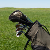 Zwarte 4 Luxe Golf Driver Hoes, Birmese Kat Golfheadcover (Insitu)