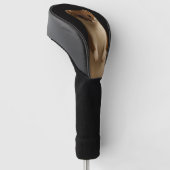 Zwarte 4 Luxe Golf Driver Hoes, Elegante Wezel Golfheadcover (Schuin)