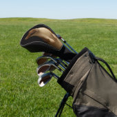 Zwarte 4 Luxe Golf Driver Hoes, Elegante Wezel Golfheadcover (Insitu)