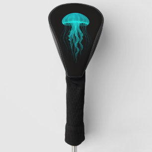 Zwarte 4 Luxe Golf Driver Hoes, Groene Kwallen Golfheadcover