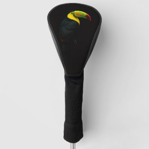 Zwarte 4 Luxe Golf Driver Hoes, Keel Billed Tucan Golfheadcover