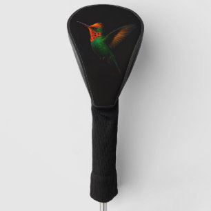 Zwarte 4 Luxe Golf Driver Hoes, Kuifcoquette Golfheadcover