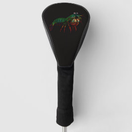 Zwarte 4 Luxe Golf Driver Hoes, Mantisgarnaal Golfheadcover