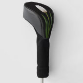Zwarte 4 Luxe Golf Driver Hoes, Parelwitte Tulp Golfheadcover (Schuin)