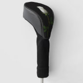 Zwarte 4 Luxe Golf Driver Hoes, Pure Witte Roos Golfheadcover (Schuin)