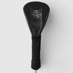 Zwarte 4 Luxe Golf Driver Hoes, Russische Blauwe K Golfheadcover