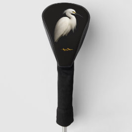 Zwarte 4 Luxe Golf Driver Hoes, Sneeuwreiger Golfheadcover