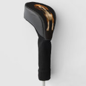 Zwarte 4 Luxe Golf Driver Hoes, Soort Beagle Golfheadcover (Schuin)