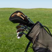 Zwarte 4 Luxe Golf Driver Hoes, Soort Beagle Golfheadcover (Insitu)