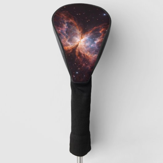 Zwarte 4 Luxe Golf Driver Hoes, Vlindernevel Golfheadcover (Voorkant)
