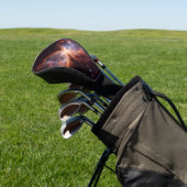 Zwarte 4 Luxe Golf Driver Hoes, Vlindernevel Golfheadcover (Insitu)