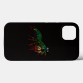 Zwarte 4 Luxe iPhone 13, bidsprinkhaan Case-Mate iPhone Case (Achterkant (horizontaal))