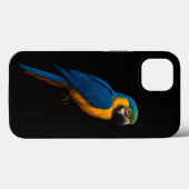 Zwarte 4 Luxe iPhone 13, Blauwe Gele Ara Case-Mate iPhone Case (Achterkant (horizontaal))