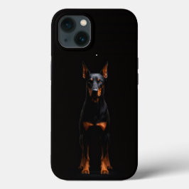 Zwarte 4 Luxe iPhone 13, Dobermann Bewaker Case-Mate iPhone Case