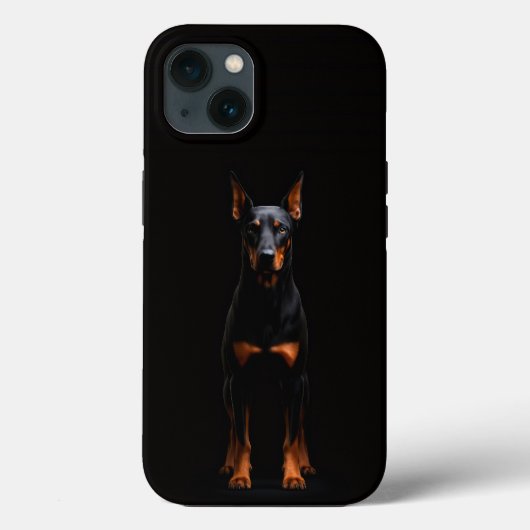 Zwarte 4 Luxe iPhone 13, Dobermann Bewaker Case-Mate iPhone Case (Achterkant)