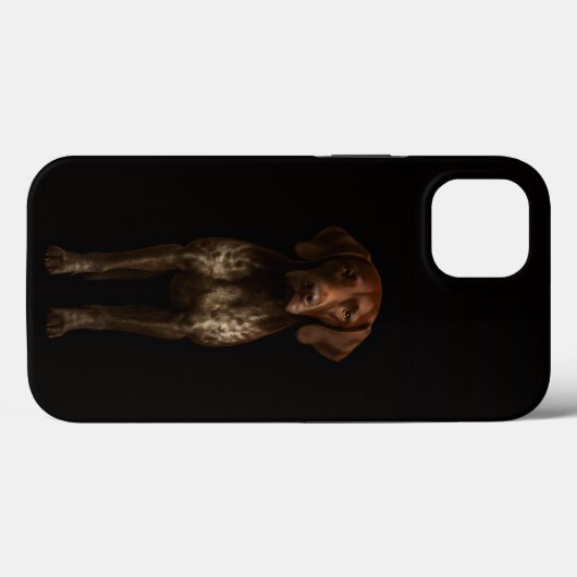Zwarte 4 Luxe iPhone 13, Duitse Pointer Hond Case-Mate iPhone Case (Achterkant (horizontaal))