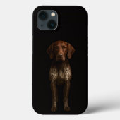 Zwarte 4 Luxe iPhone 13, Duitse Pointer Hond Case-Mate iPhone Case (Achterkant)