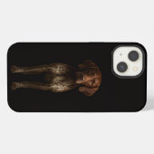Zwarte 4 Luxe iPhone 13, Duitse Pointer Hond Hoesje (Achterkant horizontaal)
