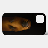 Zwarte 4 Luxe iPhone 13, Elegante Vogelbekdier Case-Mate iPhone Case (Achterkant (horizontaal))