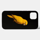 Zwarte 4 Luxe iPhone 13, Gouden Parkiet Case-Mate iPhone Case (Achterkant (horizontaal))