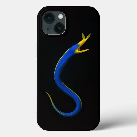 Zwarte 4 Luxe iPhone 13 Hoes, Blauwe Lintaal Case-Mate iPhone Case (Achterkant)