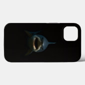 Zwarte 4 Luxe iPhone 13 Hoes, Grote Witte Haai Case-Mate iPhone Case (Achterkant (horizontaal))