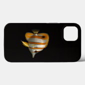 Zwarte 4 Luxe iPhone 13 hoes, Koraalvlinder Case-Mate iPhone Case (Achterkant (horizontaal))