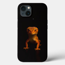 Zwarte 4 Luxe iPhone 13 Hoes, Luipaardgekko Case-Mate iPhone Case