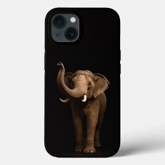 Zwarte 4 Luxe iPhone 13, Machtige Olifant Case-Mate iPhone Case (Achterkant)