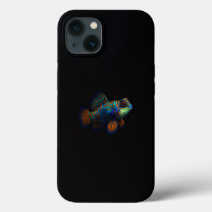 Zwarte 4 Luxe iPhone 13, Mandarijn Draakvis 13 Hoesje