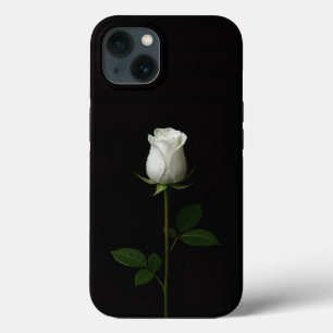 Zwarte 4 Luxe iPhone 13, Pure White Roos Case-Mate iPhone Case
