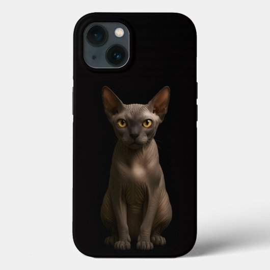 Zwarte 4 Luxe iPhone 13, Sphynx Kat Case-Mate iPhone Case (Achterkant)