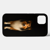 Zwarte 4 Luxe iPhone 13, trouwe Collie Case-Mate iPhone Case (Achterkant (horizontaal))