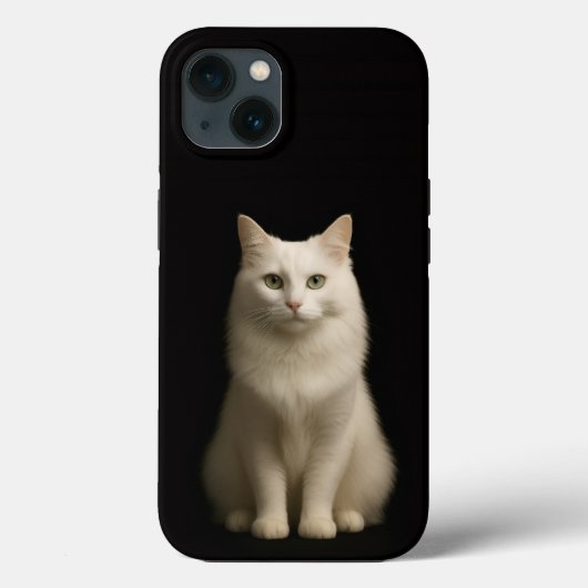 Zwarte 4 Luxe iPhone 13, Turkse Angorakat Case-Mate iPhone Case (Achterkant)