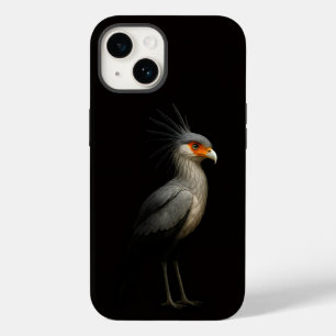 Zwarte 4 Luxe iPhone 14 Case-Mate, Secretarisvogel Case-Mate iPhone 14 Hoesje