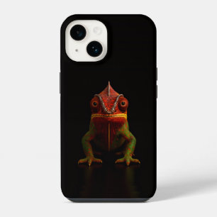 Zwarte 4 Luxe iPhone 14 Hoes, Panter Kameleon Hoesje
