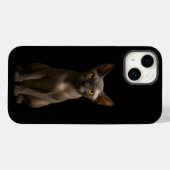 Zwarte 4 Luxe iPhone 14 Hoes, Sphynx Kat Case-Mate iPhone Case (Achterkant (horizontaal))