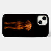 Zwarte 4 Luxe iPhone 14 Mate, Agile Vizsla-hond Case-Mate iPhone Case (Achterkant (horizontaal))