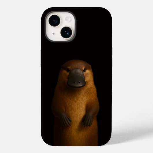 Zwarte 4 Luxe iPhone 14 Mate, Elegante Vogelbekdie Case-Mate iPhone Case (Achterkant)