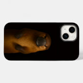 Zwarte 4 Luxe iPhone 14 Mate, Elegante Vogelbekdie Case-Mate iPhone Case (Achterkant (horizontaal))
