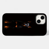 Zwarte 4 Luxe iPhone 14 Mate, Guardian Dobermann Case-Mate iPhone Case (Achterkant (horizontaal))