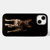 Zwarte 4 Luxe iPhone 14 Mate, Haarlose Terrier Case-Mate iPhone Case (Achterkant (horizontaal))