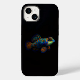 Zwarte 4 Luxe iPhone 14 Mate, Mandarijn Draakvis Case-Mate iPhone 14 Hoesje