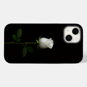 Zwarte 4 Luxe iPhone 14 Mate, Pure White Rose Case-Mate iPhone Case (Achterkant (horizontaal))