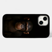 Zwarte 4 Luxe iPhone 14 Mate, Serene Chimpansee Case-Mate iPhone Case (Achterkant (horizontaal))