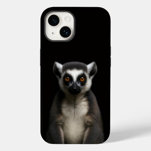 Zwarte 4 Luxe iPhone 14 Mate, Zachte Lemur Case-Mate iPhone Case (Achterkant)