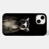 Zwarte 4 Luxe iPhone 14 Mate, Zachte Lemur Case-Mate iPhone Case (Achterkant (horizontaal))
