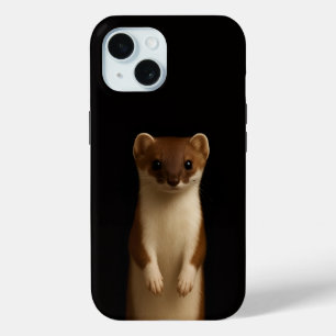 Zwarte 4 Luxe iPhone 15 Case-Mate, Elegante Wezel  Case
