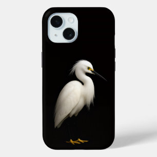 Zwarte 4 Luxe iPhone 15 Case-Mate, Grote Zilverrei Case